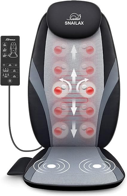 Snailax Heat Massage Chair Pad