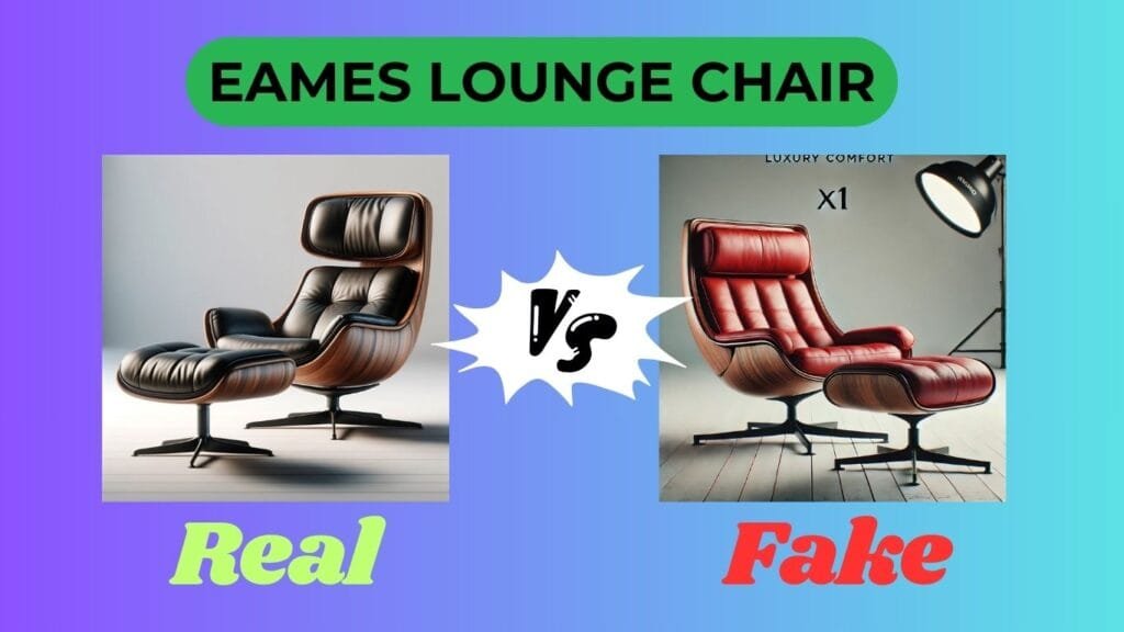 real vs fake eames lounge chair