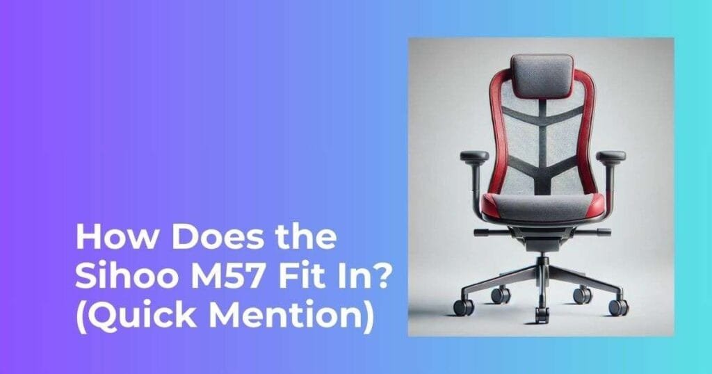 How Does the Sihoo M57 Fit In? (Quick Mention)