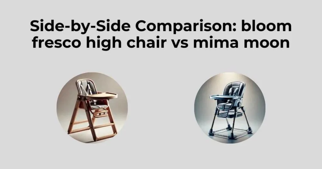 Side-by-Side Comparison: bloom fresco high chair vs mima moon