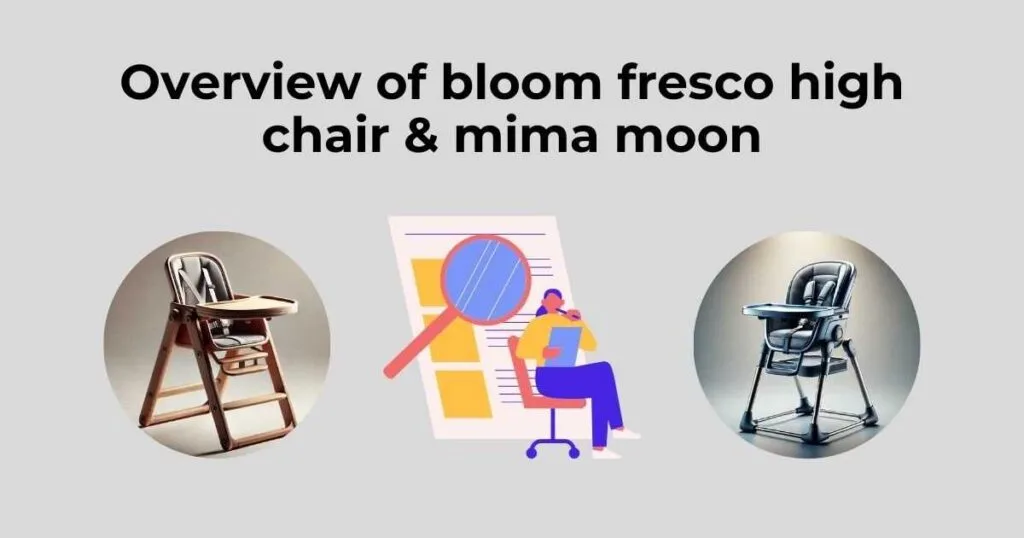 Overview of bloom fresco high chair & mima moon