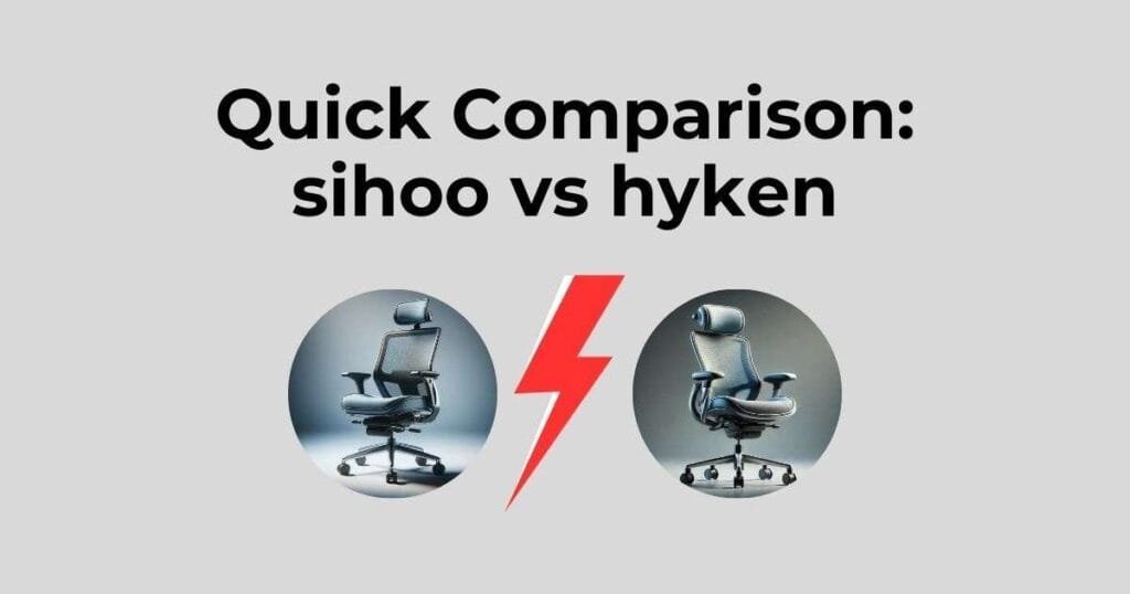 Quick Comparison: sihoo vs hyken