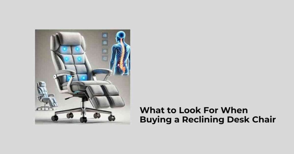 What to Look For When Buying a Reclining Desk Chair