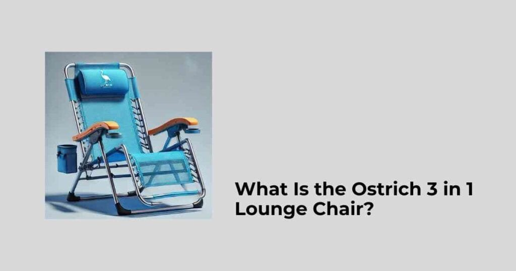 What Is the Ostrich 3 in 1 Lounge Chair?