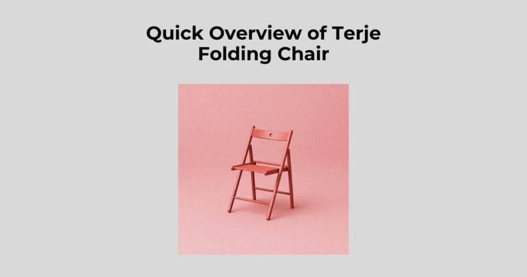 Quick Overview of Terje Folding Chair