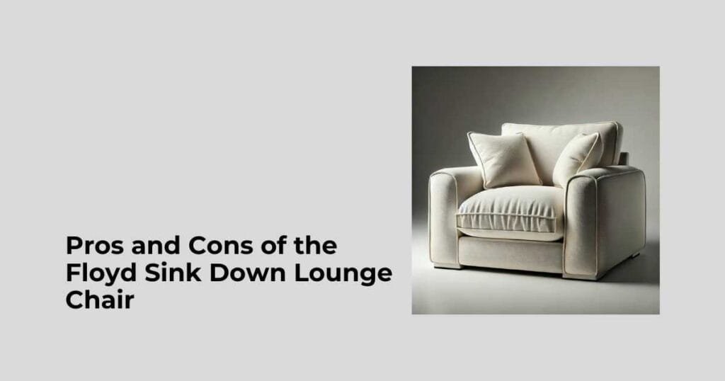 Pros and Cons of the Floyd Sink Down Lounge Chair