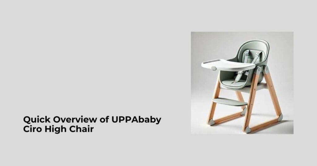 Quick Overview of UPPAbaby Ciro High Chair