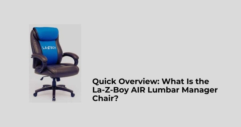 Quick Overview: What Is the La-Z-Boy AIR Lumbar Manager Chair?