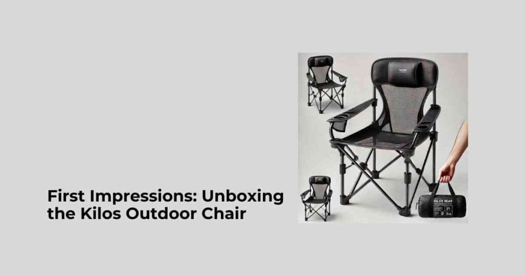 First Impressions: Unboxing the Kilos Outdoor Chair