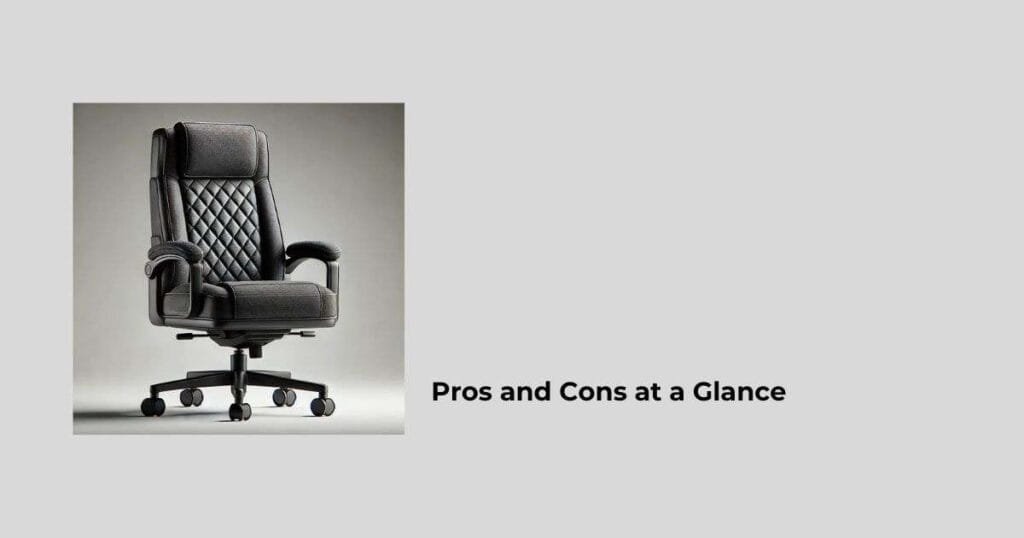 Pros and Cons at a Glance