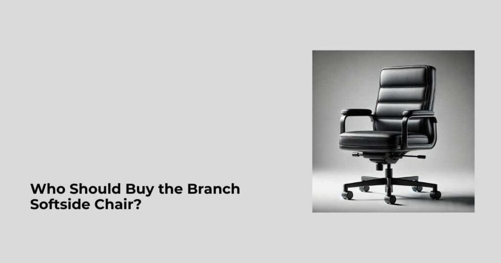 Who Should Buy the Branch Softside Chair?