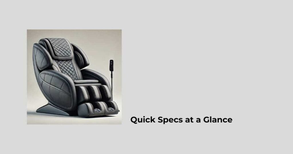 Quick Specs at a Glance